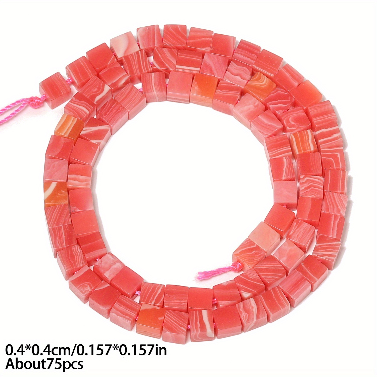 Natural Stone Cube Beads for DIY Jewelry Making
